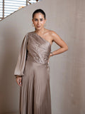 VESTIDO ESTHER TAUPE