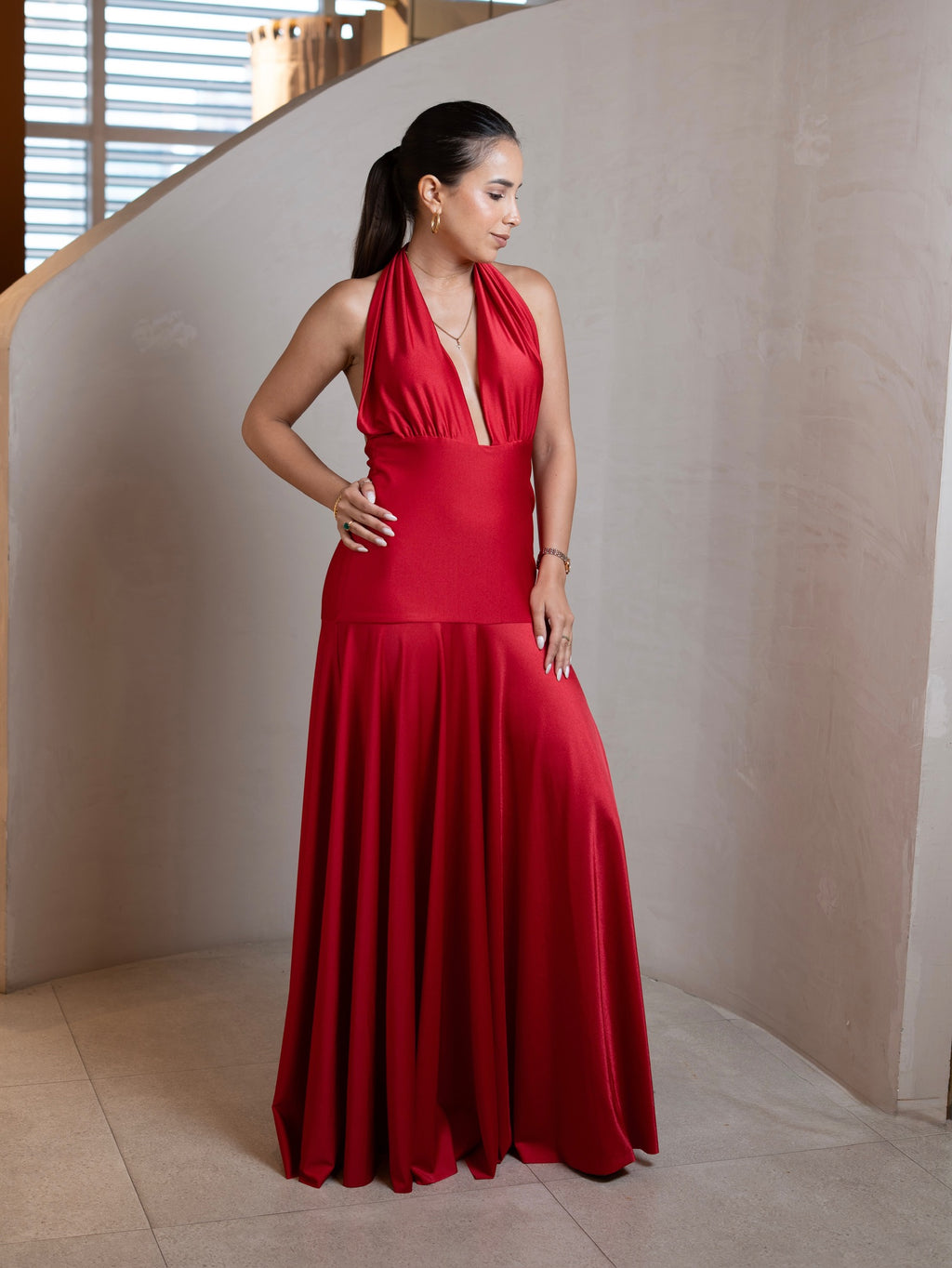 VESTIDO ISABELLA LYCRA ROJO