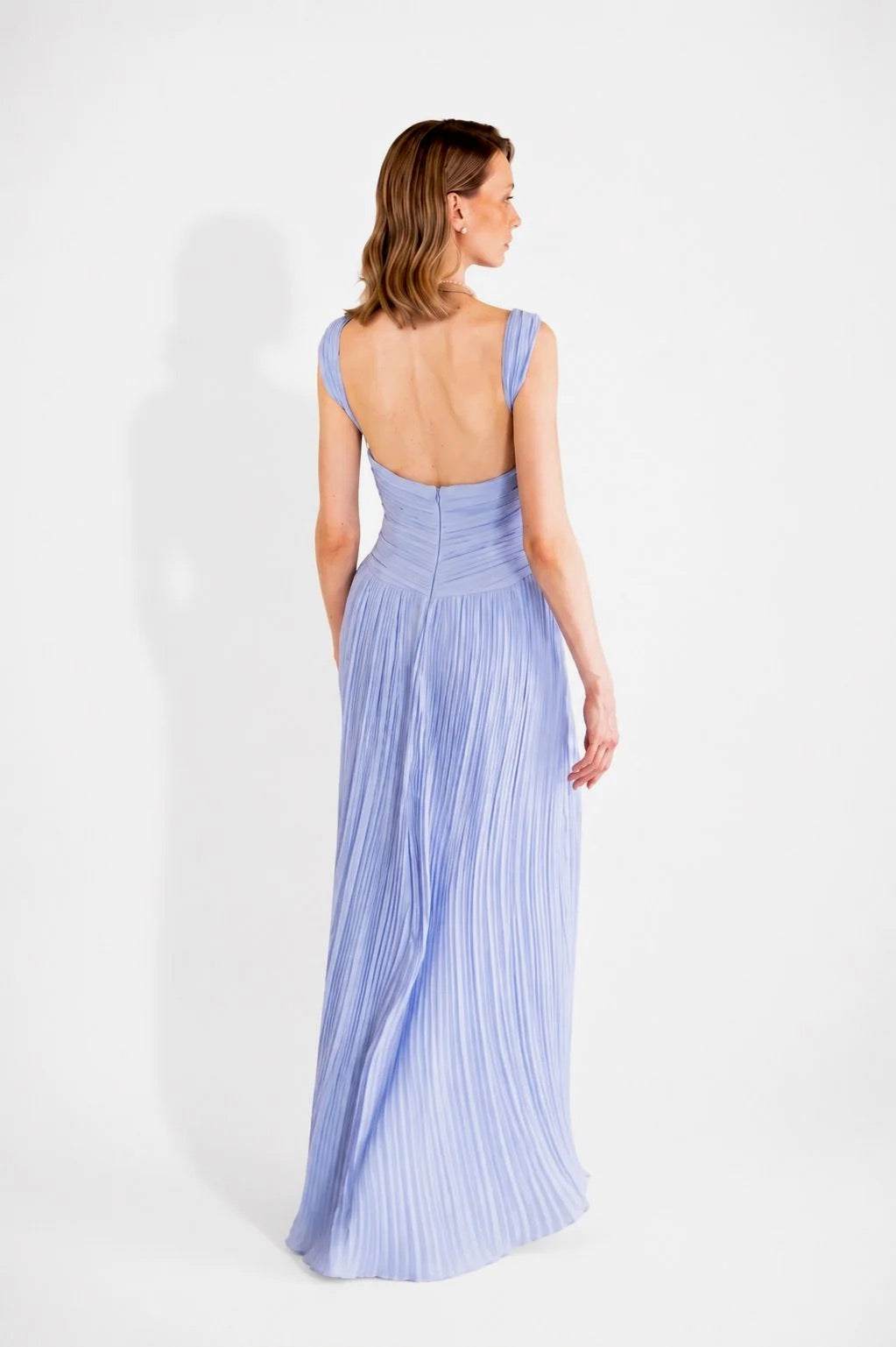 Vestido Myrna Celeste para bodas y ocasiones especiales.