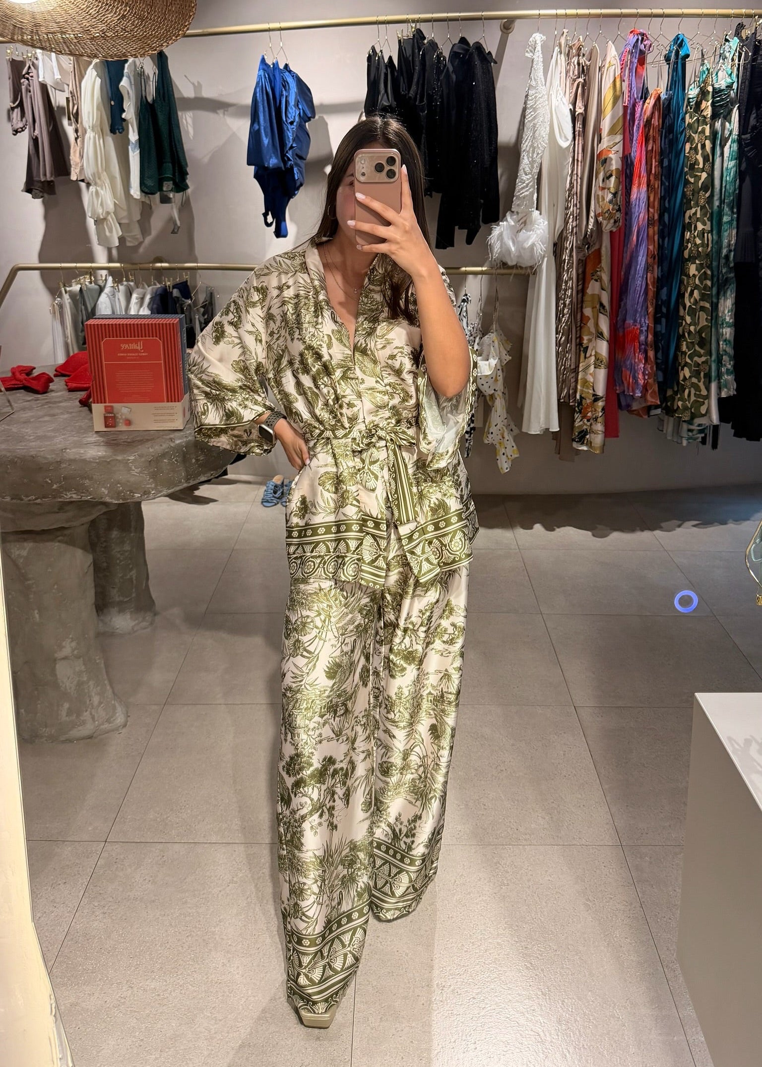 SET FLORES VERDES