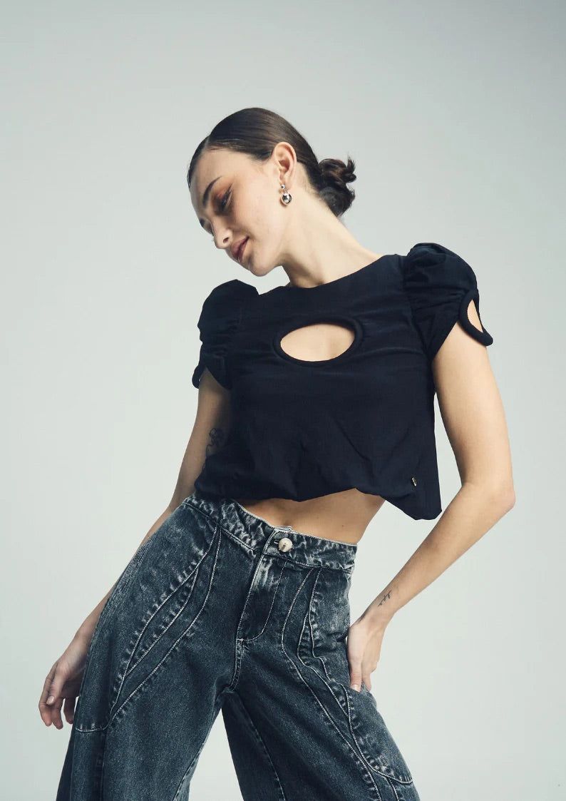 GARDENIA NEGRO TOP