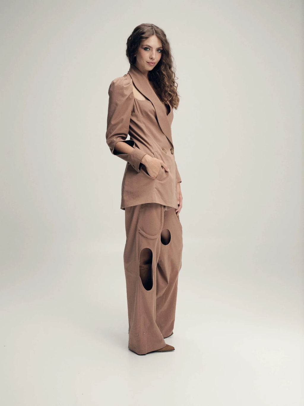 Melena Jacket Taupe Detail