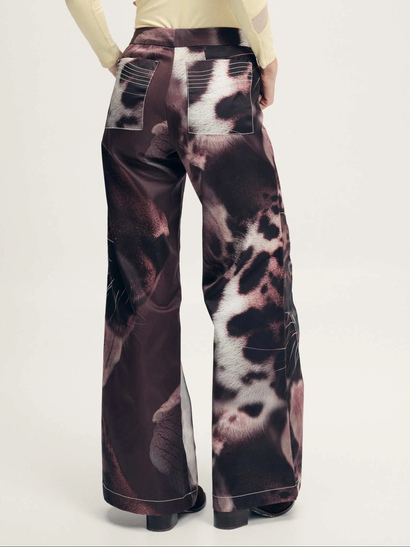 savannah pant vino vista posterior bolsillos diseño estructurado