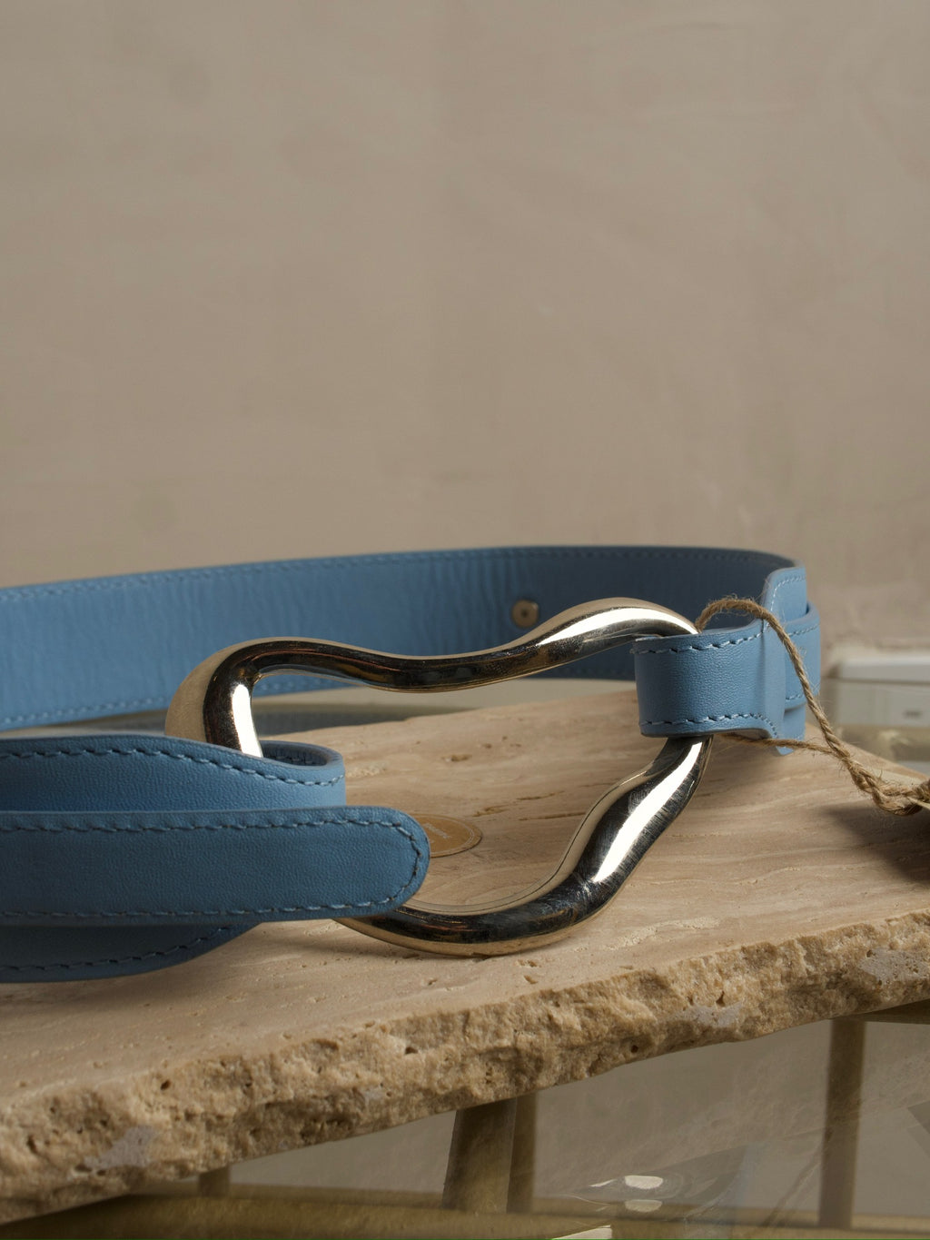 CINTURÓN CUERO BABY BLUE