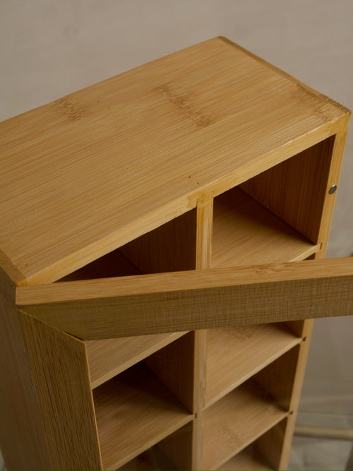 CAJA DE TE Y ALMACENAMIENTO DE BAMBÚ