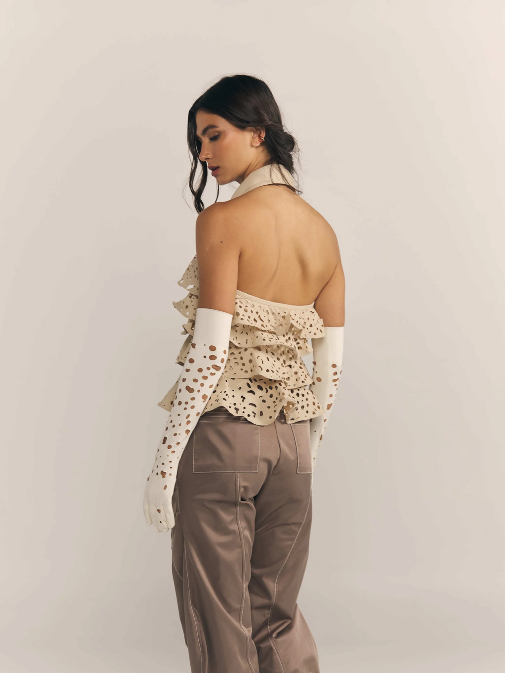 Narwhal Top nude para ocasiones especiales.
