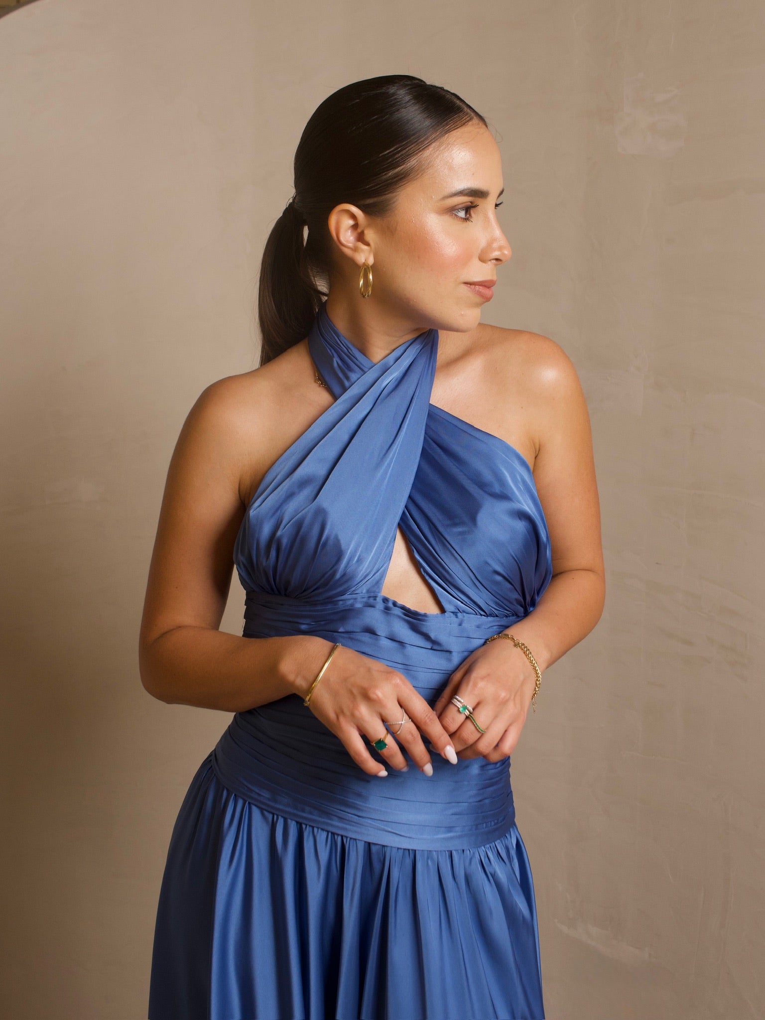 VESTIDO SIA AZUL COBALTO