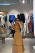 VESTIDO DUPLUS MARRÓN CSG