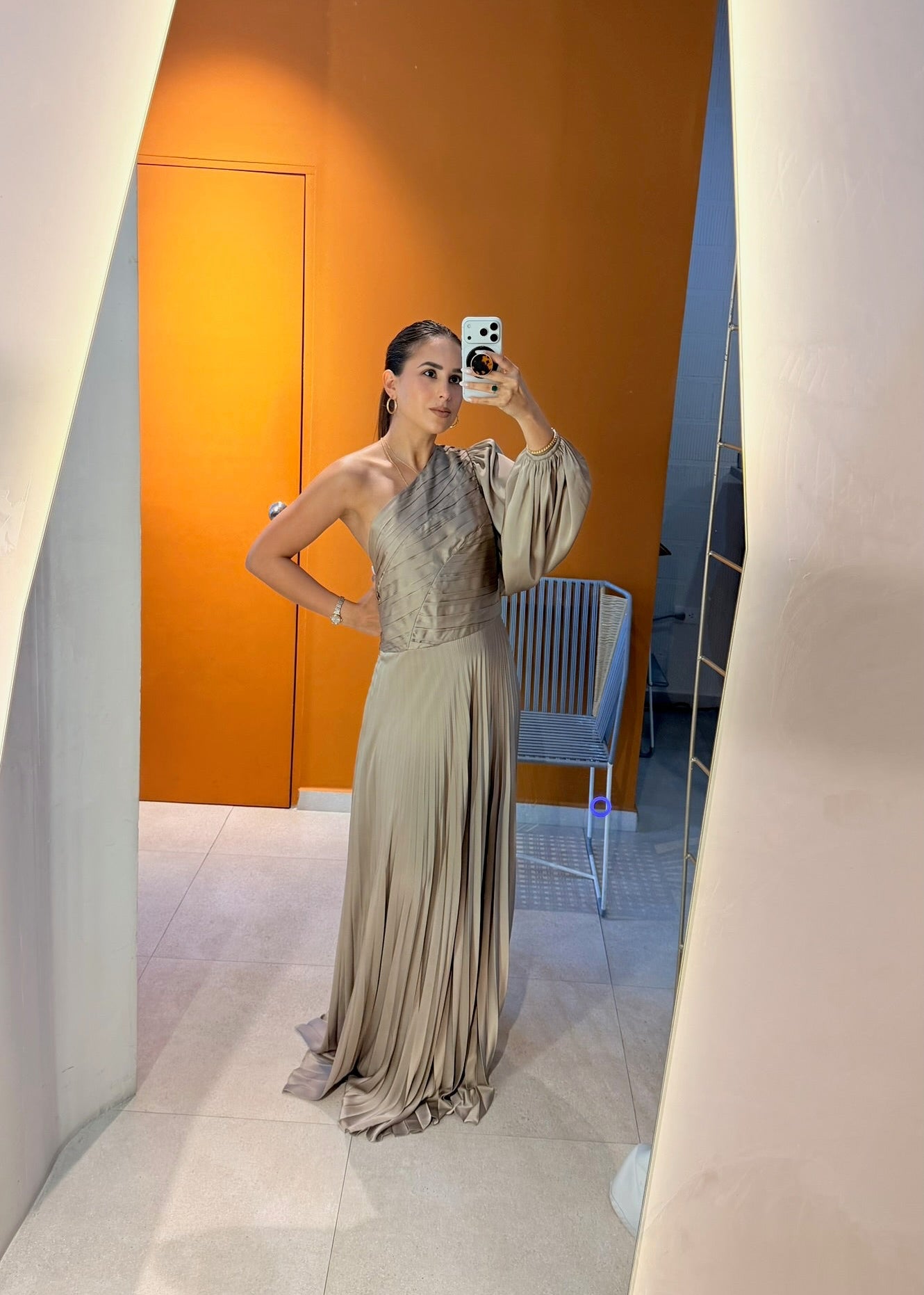 VESTIDO ESTHER TAUPE