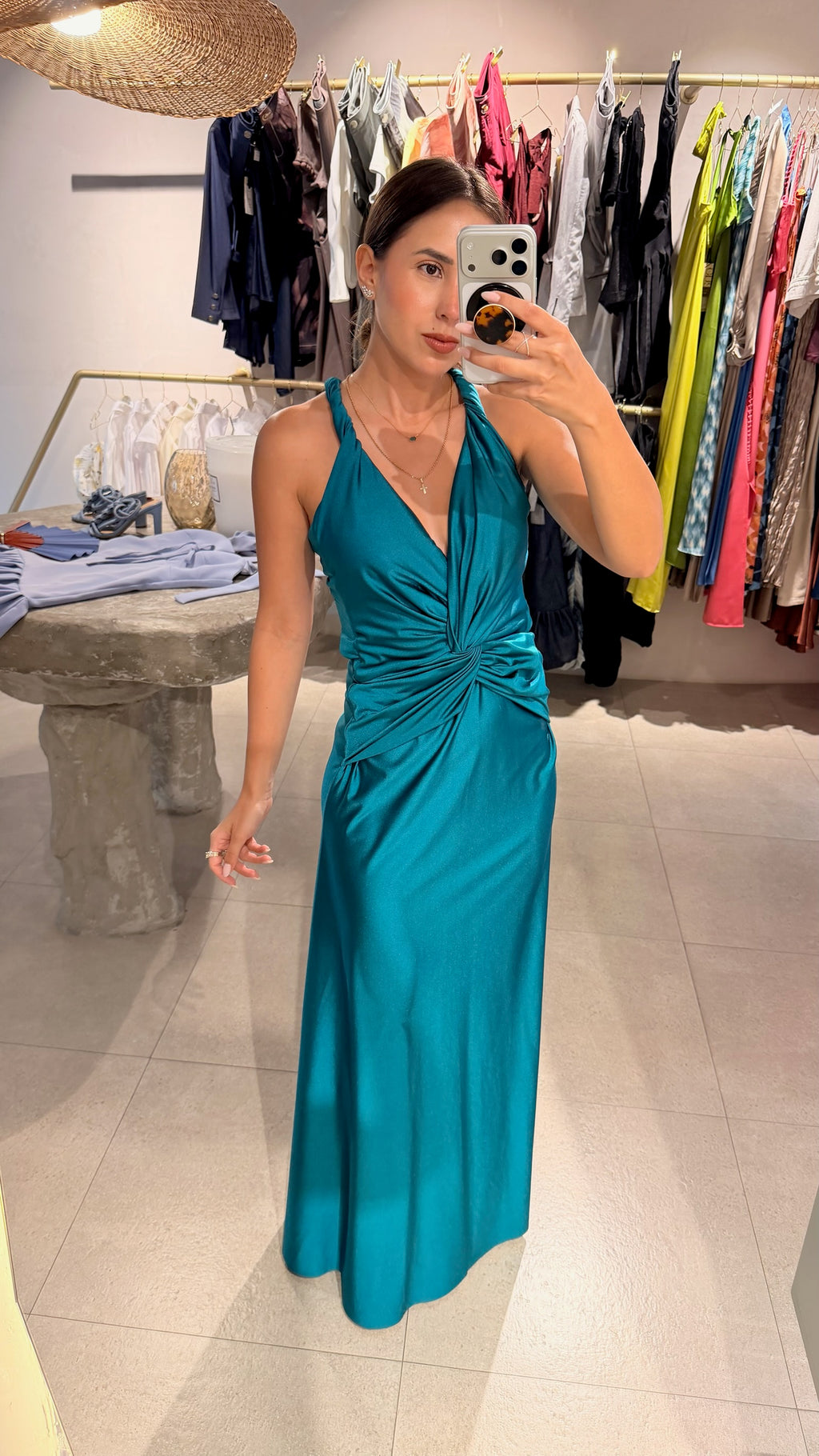 VESTIDO CARINNE LYCRA VERDE