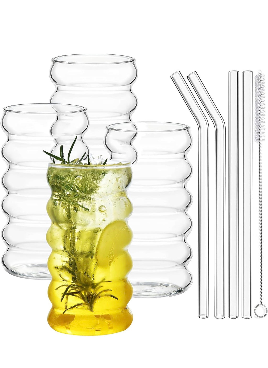SET 4 VASOS DE VIDRIO